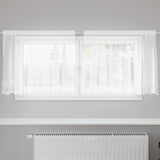 Vidaxl kantgordijn met gordijnen bloemen wit 100 x 200 cm polyester
