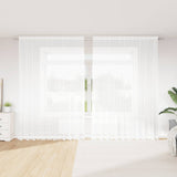 Vidaxl kantgordijn met gordijnen bloemen wit 280 x 300 cm polyester