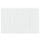 Vidaxl kantgordijn met gordijnen bloemen wit 180 x 400 cm polyester