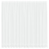 Vidaxl kantgordijn met gordijnen bloemen wit 220 x 400 cm polyester