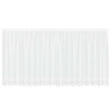 Vidaxl kantgordijn met gordijnen bloemen wit 140 x 500 cm polyester