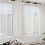 Vidaxl kantgordijn met gordijnen wit 1200 x 280 cm polyester