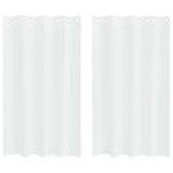 Vidaxl voile gordijn met gordijnen 2 pcs wit 175 x 140 cm polyester