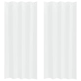 Vidaxl voile gordijn met gordijnen 2 pcs wit 245 x 140 cm polyester