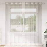 Vidaxl voile gordijn met gordijnen 2 pcs crème 245 x 140 cm polyester
