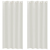 Vidaxl voile gordijn met gordijnen 2 pcs crème 245 x 140 cm polyester