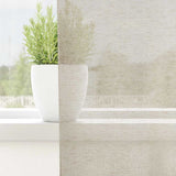Vidaxl voile gordijn met gordijnen 2 pcs zand 140 x 140 cm polyester