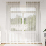 Vidaxl voile gordijn met gordijnen 2 pcs crème 225 x 140 cm polyester
