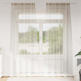 Vidaxl voile gordijn met gordijnen 2 pcs zand 245 x 140 cm polyester