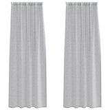 Vidaxl voile gordijn 2 pcs donkergrijs 260 x 140 cm polyester