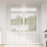 Vidaxl voile gordijn met gordijnen 2 pcs crème 260 x 140 cm polyester