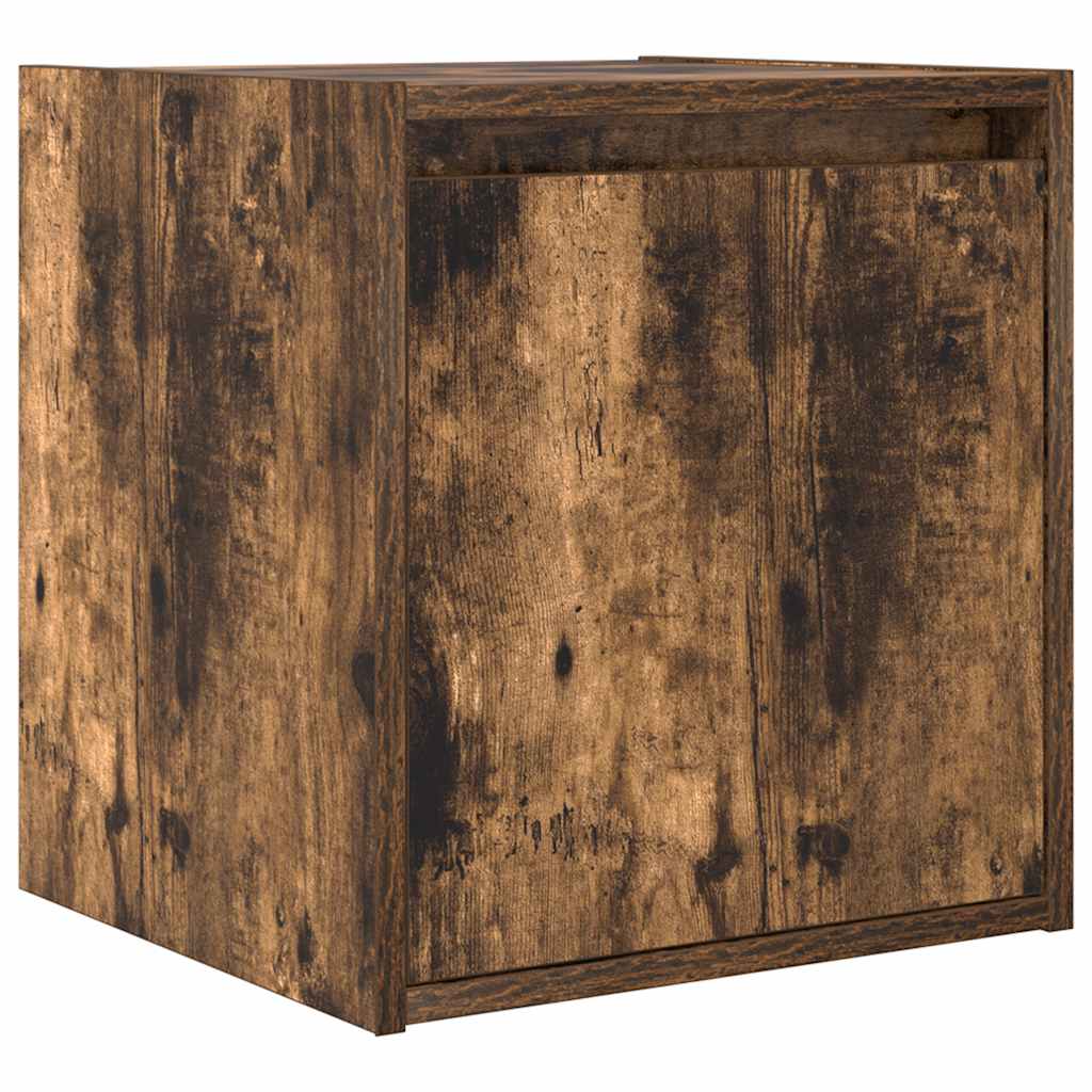 Vidaxl nachtkastje wandgemonteerd 38x34x40 cm gerookt eikenkleurig