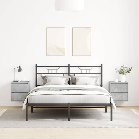 Vidaxl nachtkastjes 2 st wandgemonteerd 38x34x40 cm betongrijs
