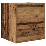 Vidaxl nachtkastje wandgemonteerd 38x34x40 cm oud houtkleurig