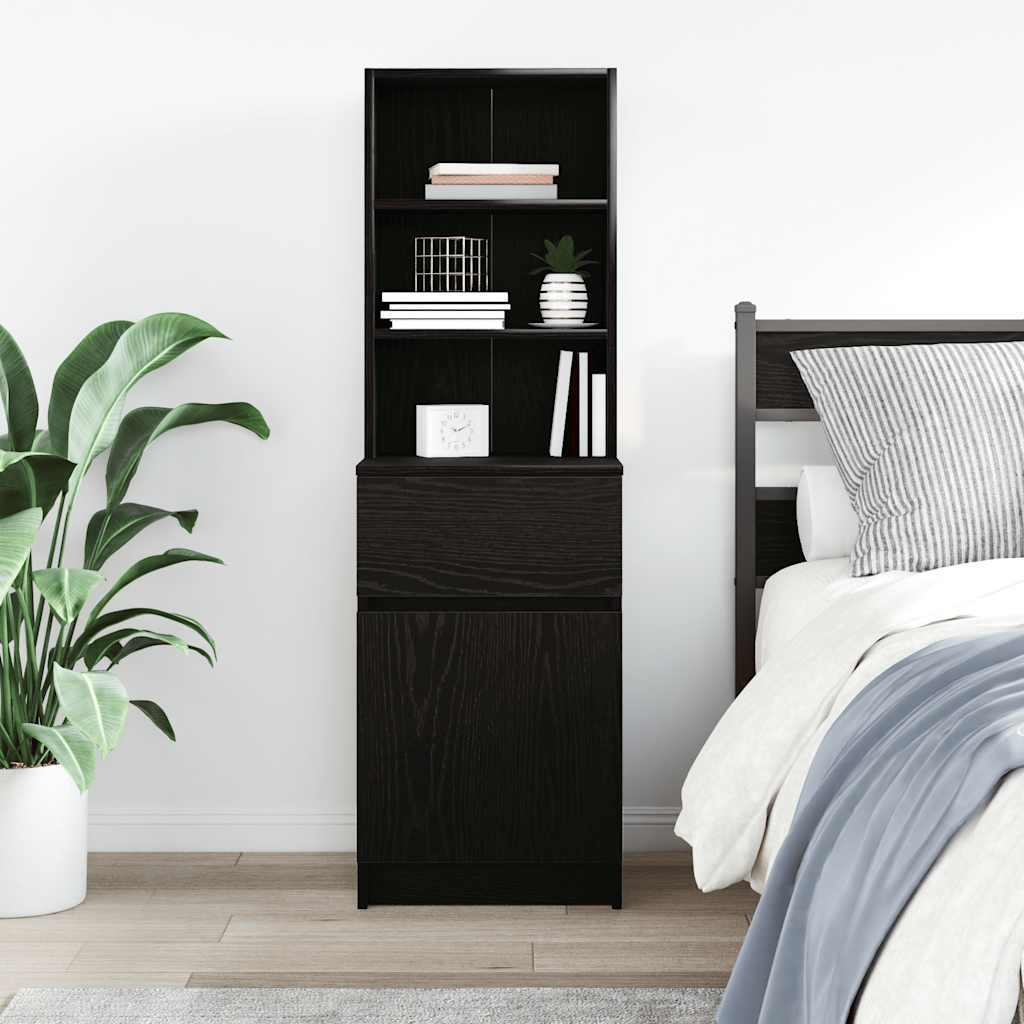 Vidaxl nachtkastje 39x35x125 cm bewerkt hout wit