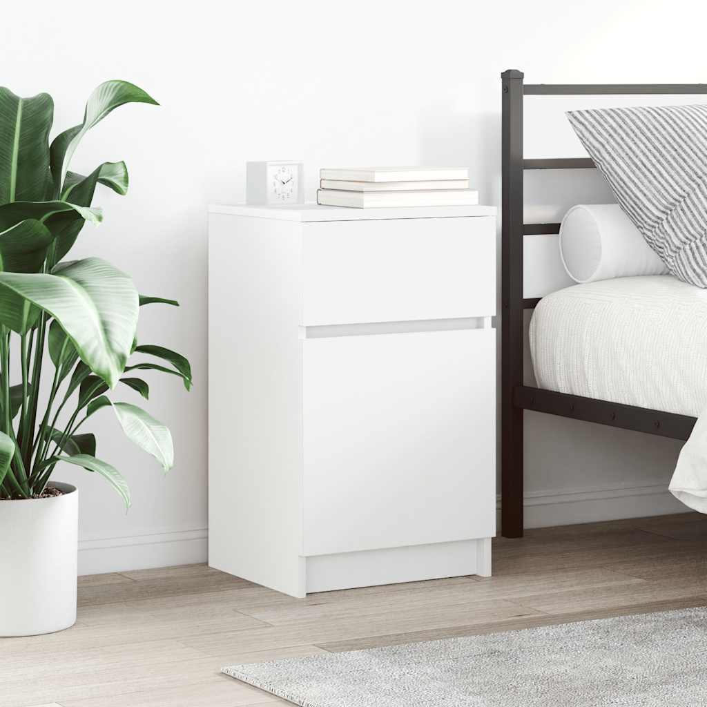 Vidaxl nachtkastjes 2 st 39x35x65 cm bewerkt hout wit