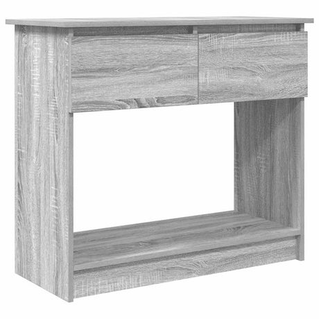 Vidaxl wandtafel met lades 85,5x38,5x74,5 cm grijs sonoma