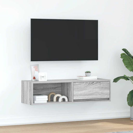 Vidaxl tv-meubel 100x31x25,5 cm spaanplaat grijs sonoma