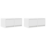 Vidaxl tv-meubelen 2 st 60x31x25,5 cm bewerkt hout wit