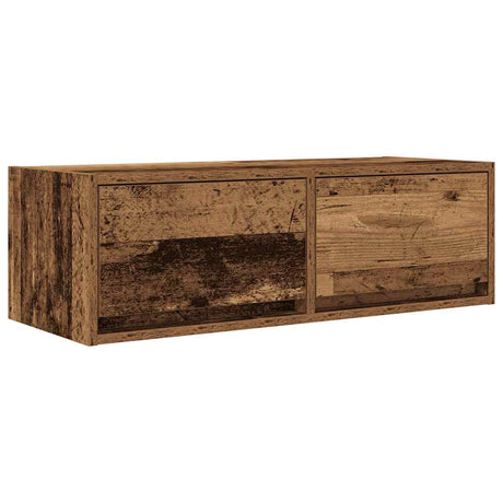 Vidaxl tv-meubel 80x31x25,5 cm bewerkt hout oud houtkleurig