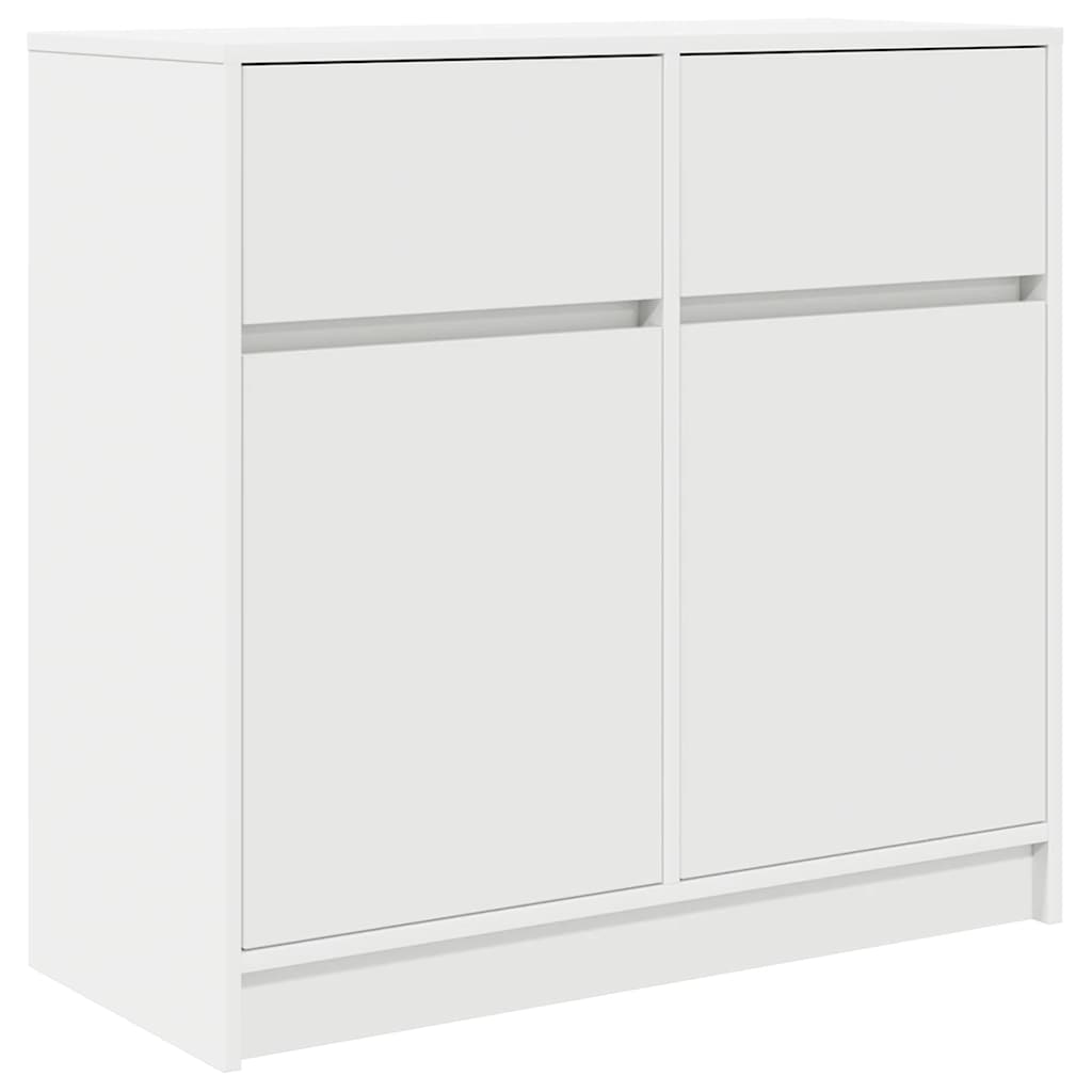 Vidaxl dressoir met lade 80x34x76 cm spaanplaat wit