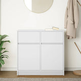 Vidaxl dressoir met lade 80x34x76 cm spaanplaat wit