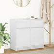 Vidaxl dressoir met lade 80x34x76 cm spaanplaat wit