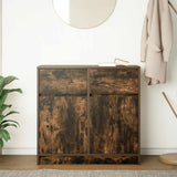 Vidaxl dressoir met lade 80x34x76 cm spaanplaat gerookt eikenkleurig