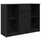Vidaxl dressoir met lade 101x35x76 cm spaanplaat zwart eikenkleurig