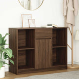 Vidaxl dressoir met lade 101x35x76 cm spaanplaat bruin eikenkleurig