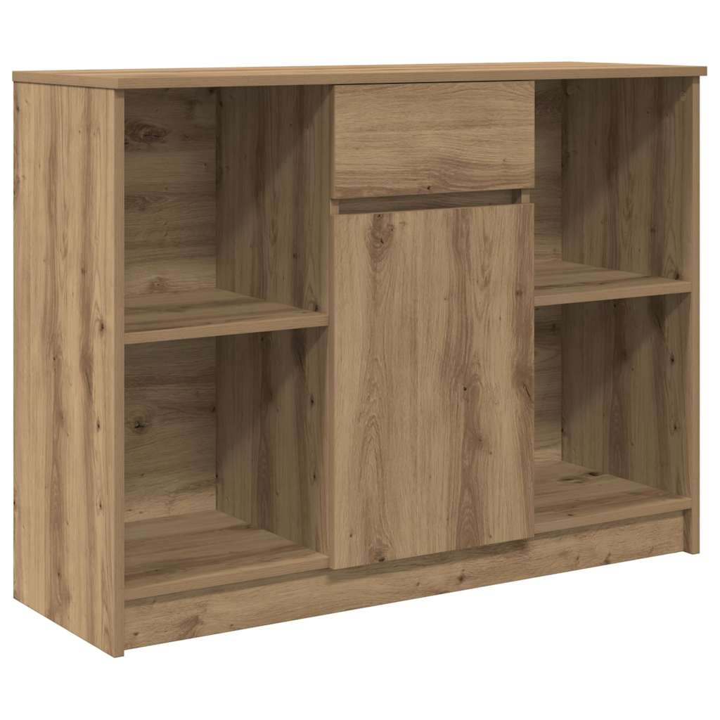 Vidaxl dressoir lade 101x35x76 cm spaanplaat artisanaal eikenkleurig