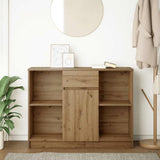 Vidaxl dressoir lade 101x35x76 cm spaanplaat artisanaal eikenkleurig