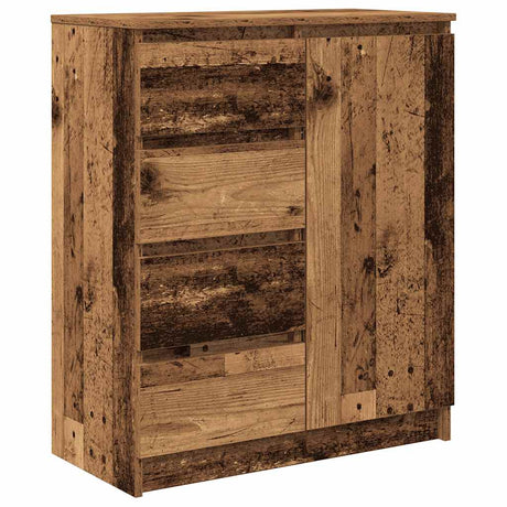 Vidaxl dressoir met lades 71x35x84 cm spaanplaat hout oud hout