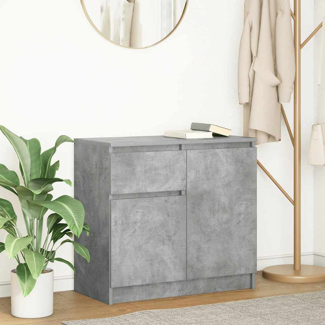 Vidaxl dressoir met lade 71x35x65 cm spaanplaat betongrijs
