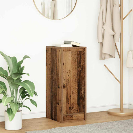 Vidaxl dressoir 29,5x34x76 cm bewerkt hout oud houtkleurig