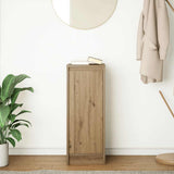Vidaxl dressoir 29,5x34x76 cm bewerkt hout artisanaal eikenkleur