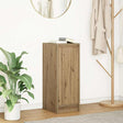 Vidaxl dressoir 29,5x34x76 cm bewerkt hout artisanaal eikenkleur