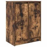Vidaxl dressoir 57x34x76 cm bewerkt hout gerookt eikenkleurig