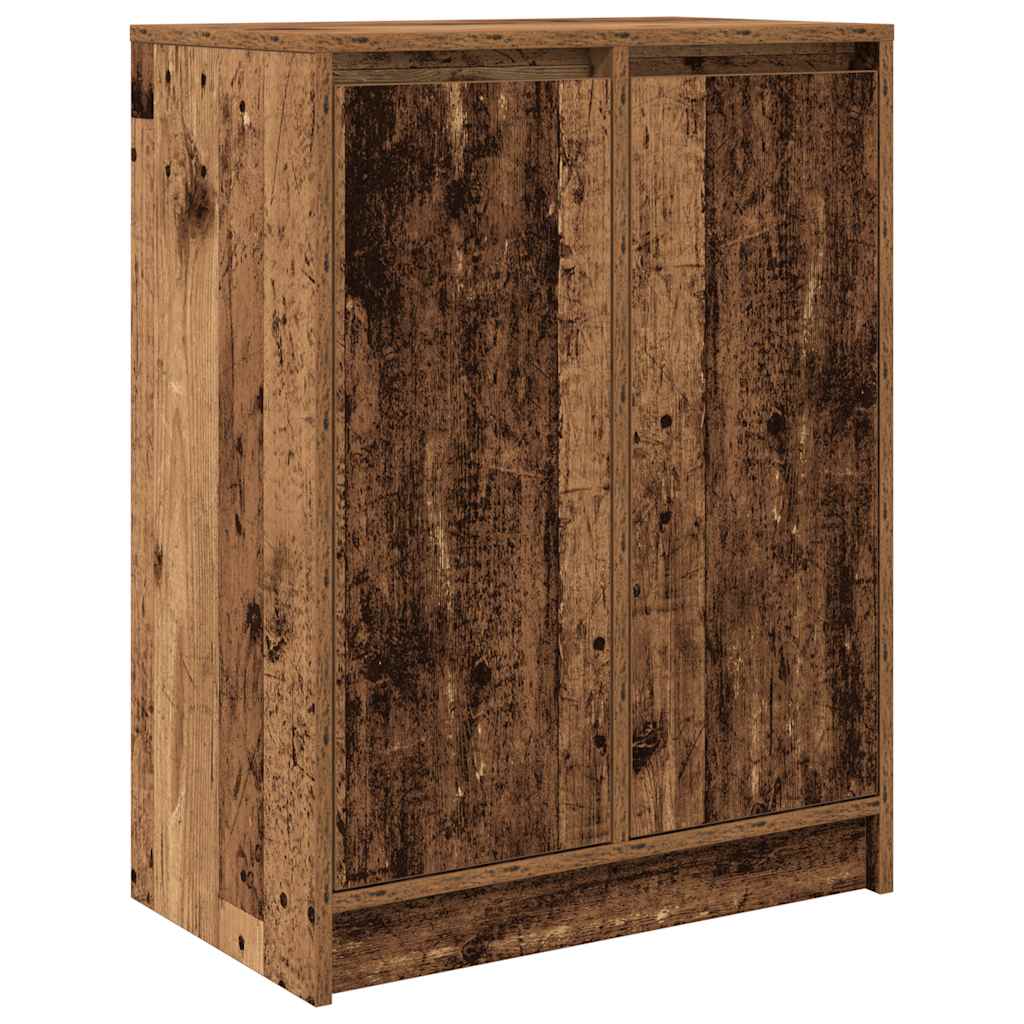 Vidaxl dressoir 57x34x76 cm bewerkt hout oud houtkleurig