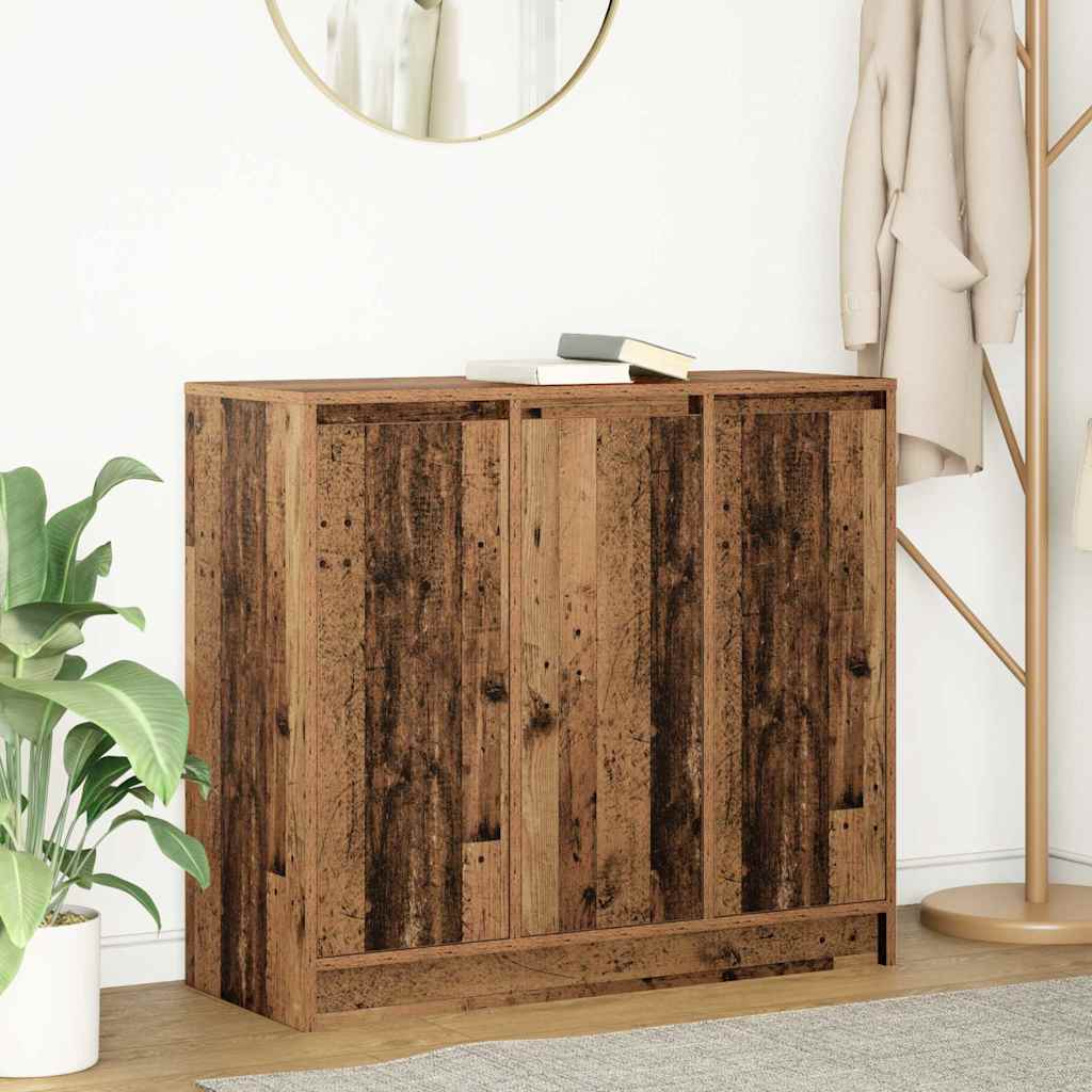 Vidaxl dressoir 85x34x76 cm spaanplaat oud hout
