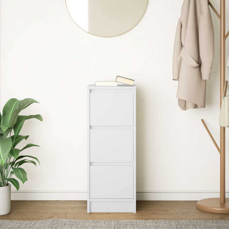 Vidaxl dressoir 29,5x34x76 cm spaanplaat wit