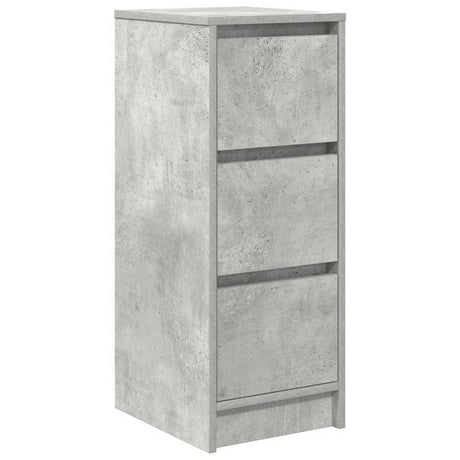 Vidaxl dressoir 29,5x34x76 cm bewerkt hout betongrijs