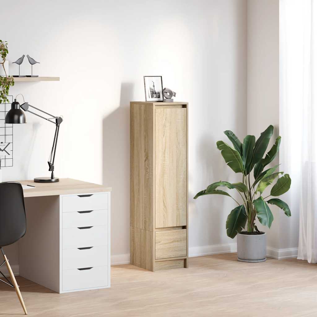 Vidaxl highboard 29,5x34x119,5 cm spaanplaat sonoma eikenkleurig