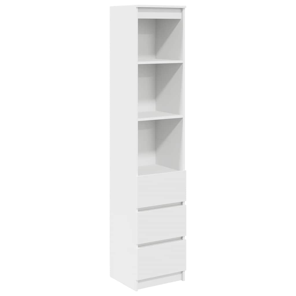 Vidaxl hoge kast 37,5x35x180 cm spaanplaat wit