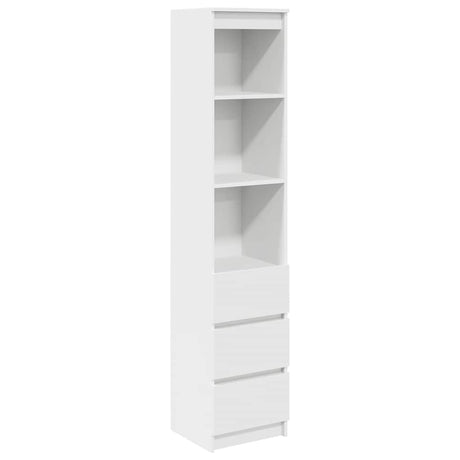 Vidaxl hoge kast 37,5x35x180 cm spaanplaat wit