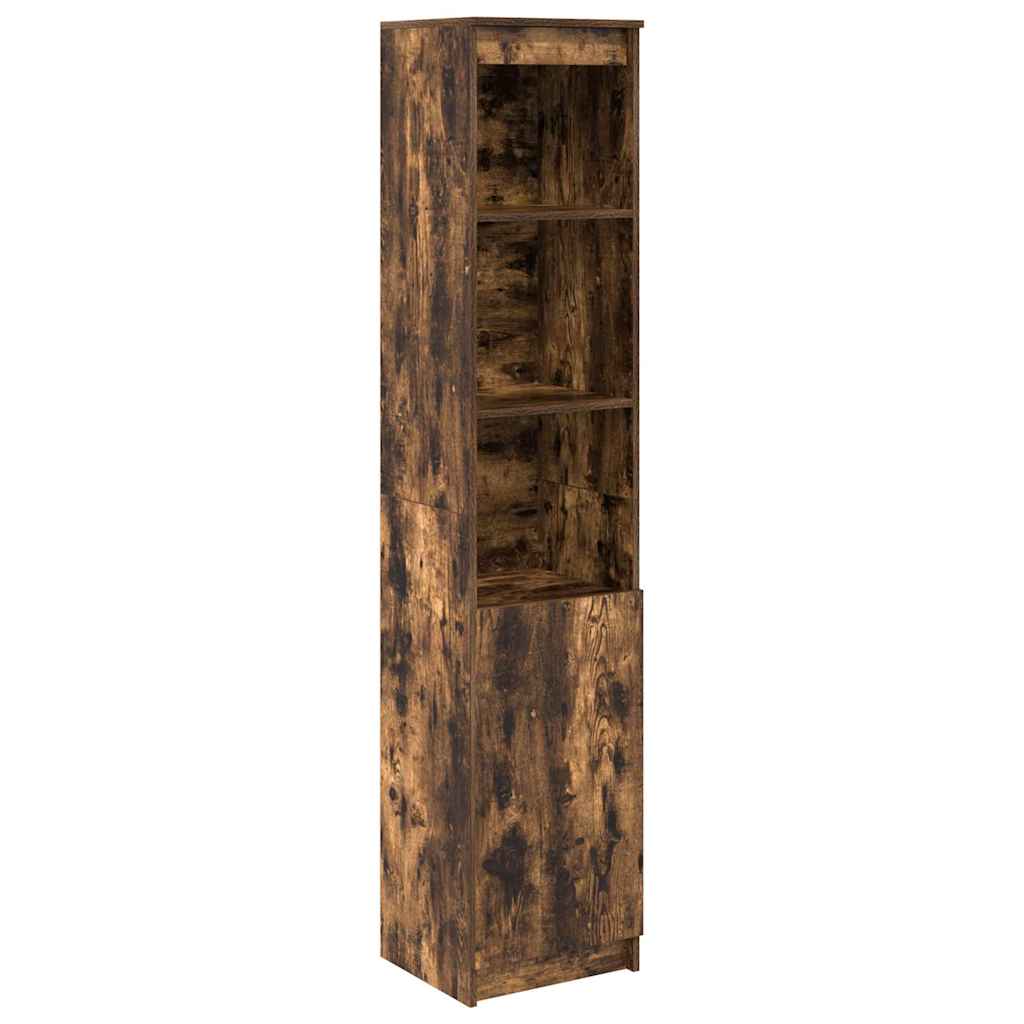 Vidaxl hoge kast 37,5x35x180 cm spaanplaat gerookt eikenkleurig