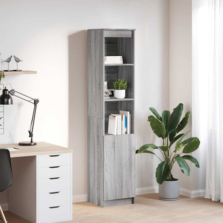 Vidaxl hoge kast 37,5x35x180 cm spaanplaat grijs sonoma