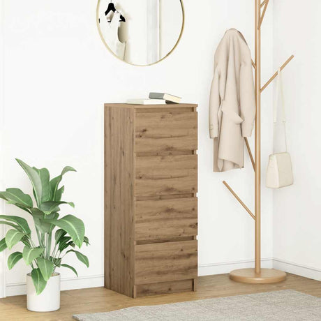 Vidaxl dressoir 37,5x35x99 cm spaanplaat ambachtelijk eikenkleurig