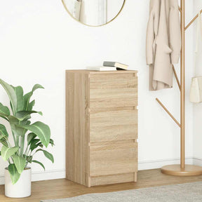 Vidaxl dressoir 37,5x35x76cm bewerkt hout sonoma eikenkleurig