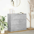 Vidaxl dressoir 80x35x76 cm spaanplaat betongrijs